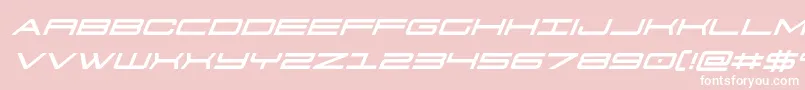 911porschav3ital Font – White Fonts on Pink Background