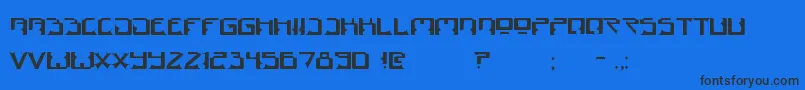 Dogma Font – Black Fonts on Blue Background