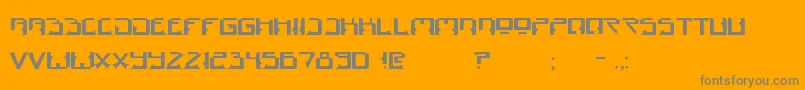 Dogma Font – Gray Fonts on Orange Background