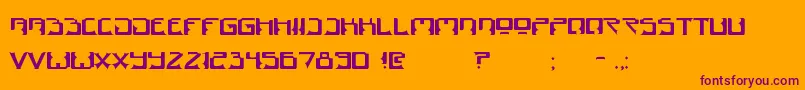 Dogma Font – Purple Fonts on Orange Background
