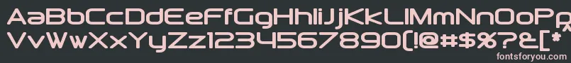 DownlinkBold Font – Pink Fonts on Black Background