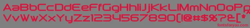 DownlinkBold Font – Red Fonts on Gray Background