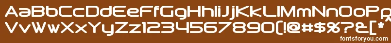 DownlinkBold Font – White Fonts on Brown Background