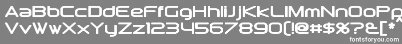 フォントDownlinkBold – 灰色の背景に白い文字
