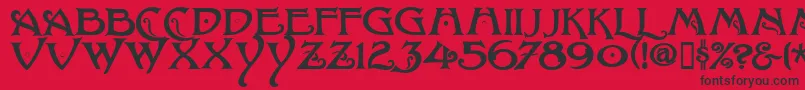 Подробнее о шрифте BaltimoreNouveau Шрифт BaltimoreNouveau – чёрные шрифты на красном фоне