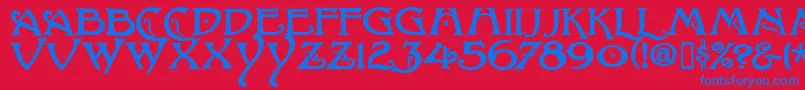 More about BaltimoreNouveau Font BaltimoreNouveau Font – Blue Fonts on Red Background