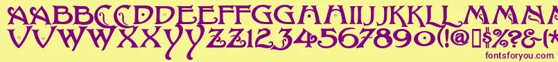 More about BaltimoreNouveau Font BaltimoreNouveau Font – Purple Fonts on Yellow Background