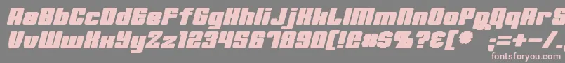 MinervaBoldItalic Font – Pink Fonts on Gray Background