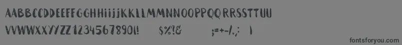 HammockRoughHome-Schriftart – Schwarze Schriften auf grauem Hintergrund