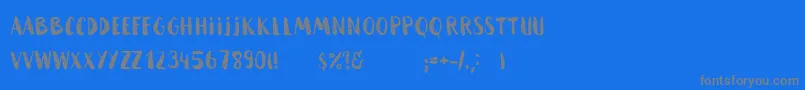 HammockRoughHome-Schriftart – Graue Schriften auf blauem Hintergrund