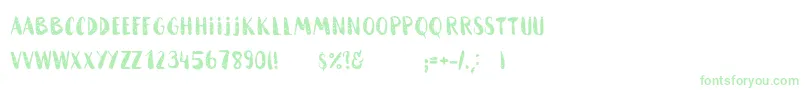 HammockRoughHome-Schriftart – Grüne Schriften auf weißem Hintergrund