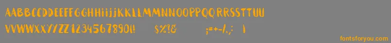 HammockRoughHome Font – Orange Fonts on Gray Background