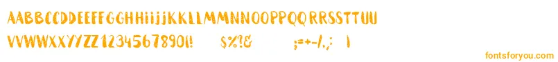 HammockRoughHome Font – Orange Fonts on White Background