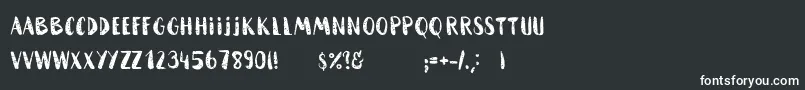 HammockRoughHome Font – White Fonts on Black Background