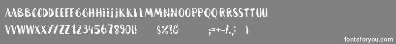 HammockRoughHome Font – White Fonts on Gray Background