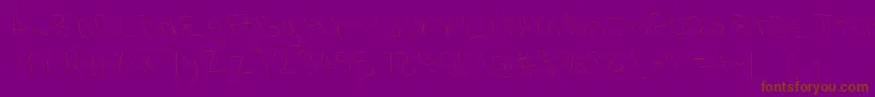 Filamentthreetwo Font – Brown Fonts on Purple Background