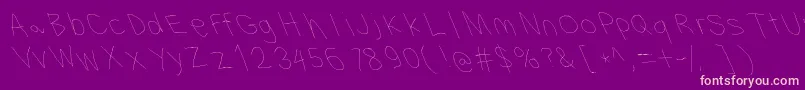 Filamentthreetwo Font – Pink Fonts on Purple Background