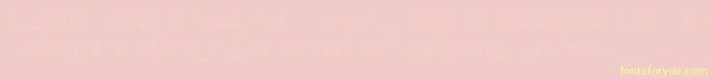 Filamentthreetwo-Schriftart – Gelbe Schriften auf rosa Hintergrund