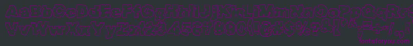 Raptor ffy Font – Purple Fonts on Black Background
