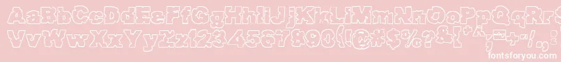 Raptor ffy Font – White Fonts on Pink Background