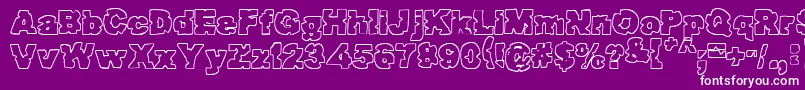 Raptor ffy Font – White Fonts on Purple Background