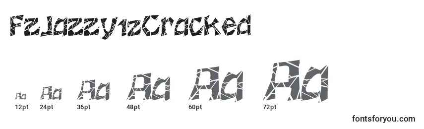 Размеры шрифта FzJazzy12Cracked