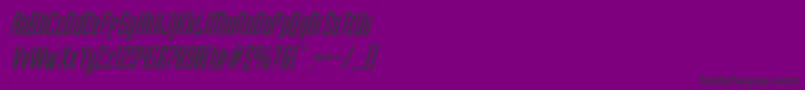 EnfaticaOblique Font – Black Fonts on Purple Background