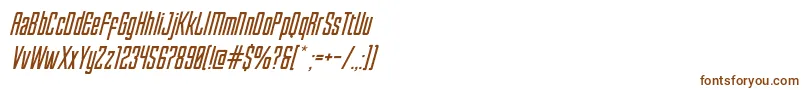 EnfaticaOblique Font – Brown Fonts on White Background