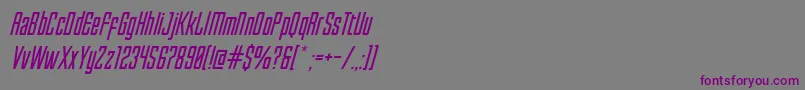 EnfaticaOblique Font – Purple Fonts on Gray Background