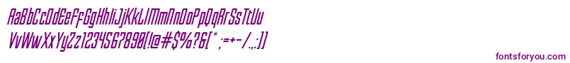 EnfaticaOblique Font – Purple Fonts on White Background