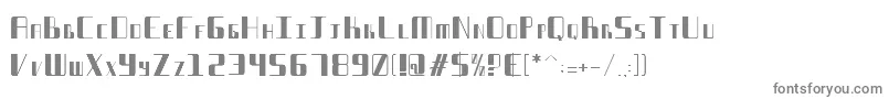 Шрифт StreamwayCompactFont – серые шрифты на белом фоне