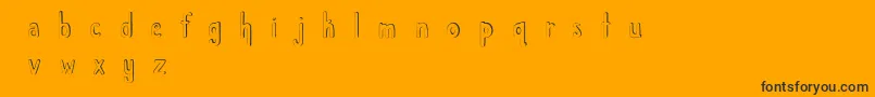 ChildlikeWonder Font – Black Fonts on Orange Background