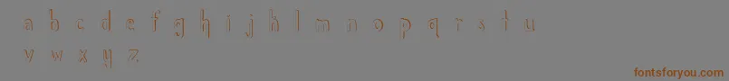 ChildlikeWonder Font – Brown Fonts on Gray Background