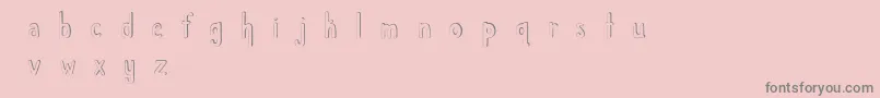 ChildlikeWonder Font – Gray Fonts on Pink Background
