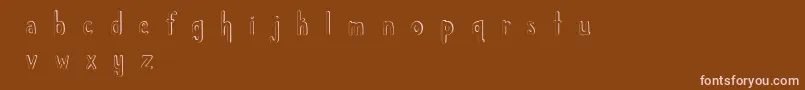 ChildlikeWonder Font – Pink Fonts on Brown Background