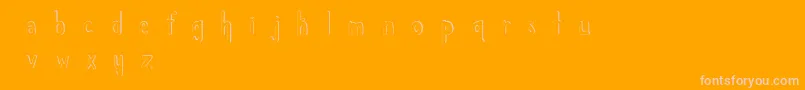 ChildlikeWonder Font – Pink Fonts on Orange Background