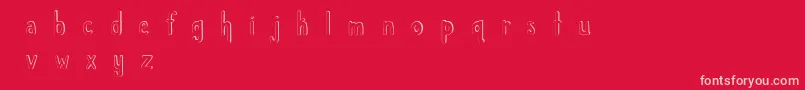 ChildlikeWonder Font – Pink Fonts on Red Background