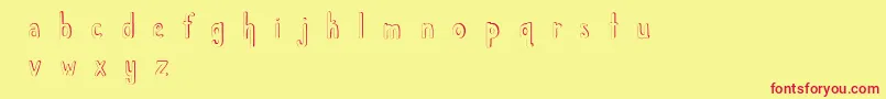 ChildlikeWonder Font – Red Fonts on Yellow Background