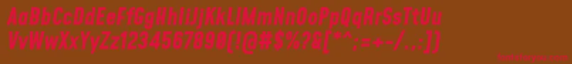 MohaveBolditalic Font – Red Fonts on Brown Background