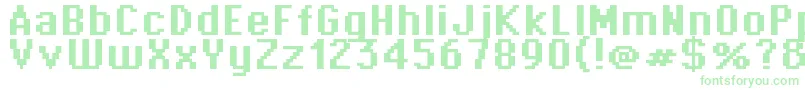 フォントSupertext03Bold – 緑のフォント