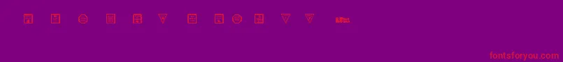 Halloweensignslt Font – Red Fonts on Purple Background