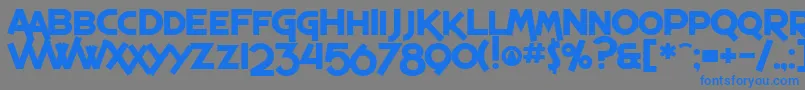 Подробнее о шрифте SfEspressoShackBold Шрифт SfEspressoShackBold – синие шрифты на сером фоне