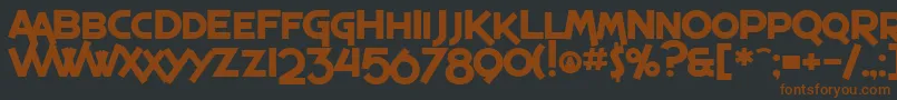SfEspressoShackBoldフォントについての詳細 フォントSfEspressoShackBold – 黒い背景に茶色のフォント