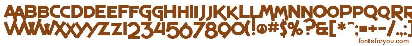 SfEspressoShackBold Font – Brown Fonts on White Background