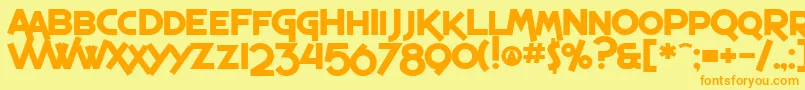 More about SfEspressoShackBold Font SfEspressoShackBold Font – Orange Fonts on Yellow Background