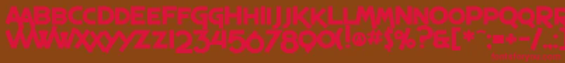 SfEspressoShackBold Font – Red Fonts on Brown Background
