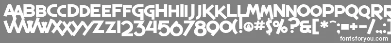 SfEspressoShackBold Font – White Fonts on Gray Background