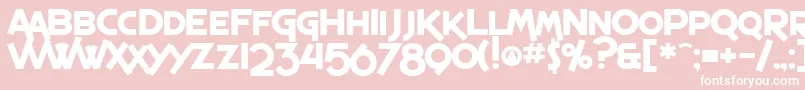 SfEspressoShackBold Font – White Fonts on Pink Background