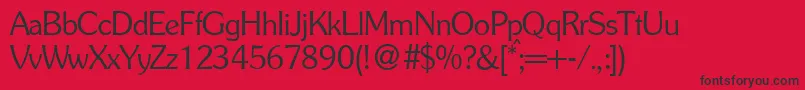 SoullightdbNormal Font – Black Fonts on Red Background