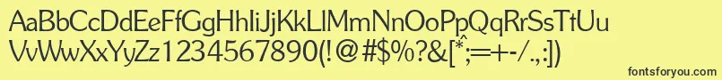 SoullightdbNormal Font – Black Fonts on Yellow Background